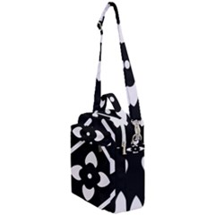 Pattern Flower Black Crossbody Day Bag by Bajindul