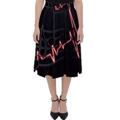 Music Wallpaper Heartbeat Melody Classic Midi Skirt by Bajindul