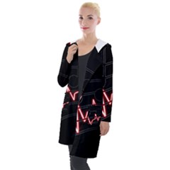 Music Wallpaper Heartbeat Melody Hooded Pocket Cardigan by Bajindul