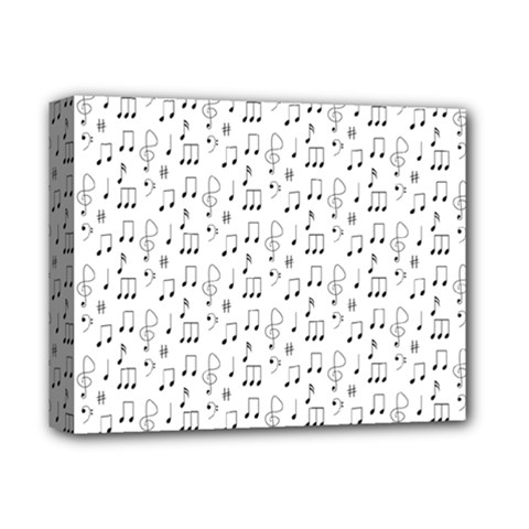 Music Notes Background Wallpaper Deluxe Canvas 14  X 11  (stretched)