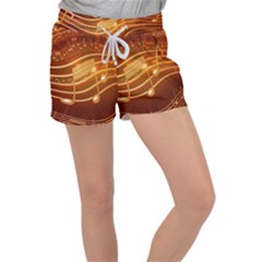 Music Notes Sound Musical Love Women s Velour Lounge Shorts