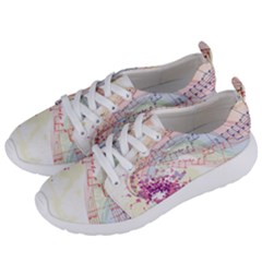 Music Notes Abstract Women s Lightweight Sports Shoes by Bajindul