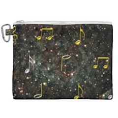 Music Clef Musical Note Background Canvas Cosmetic Bag (xxl) by Bajindul