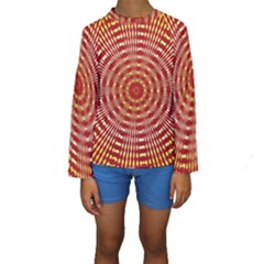 Pattern Background Structure Kids  Long Sleeve Swimwear