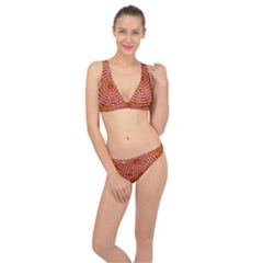 Pattern Background Structure Classic Banded Bikini Set 