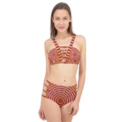 Pattern Background Structure Cage Up Bikini Set