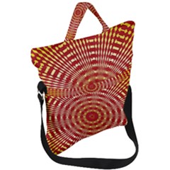 Pattern Background Structure Fold Over Handle Tote Bag