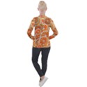 Oranges Background Texture Pattern Casual Zip Up Jacket View2