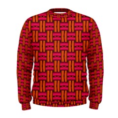 Pattern Red Background Structure Men s Sweatshirt by Bajindul