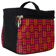 Pattern Red Background Structure Make Up Travel Bag (big) by Bajindul