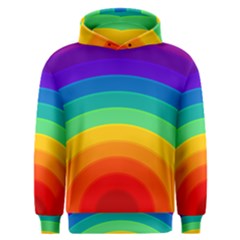 Rainbow Background Colorful Men s Overhead Hoodie by Bajindul