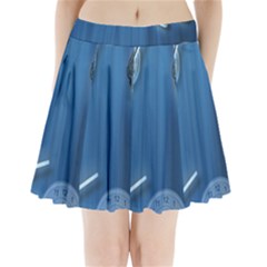 Time Clock Watch Hours Pleated Mini Skirt by Bajindul