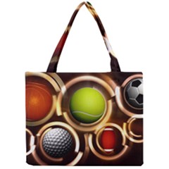 Sport Ball Tennis Golf Football Mini Tote Bag by Bajindul