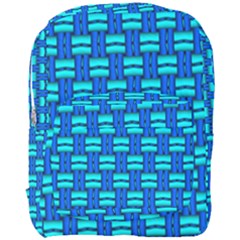 Pattern Graphic Background Image Blue Full Print Backpack by Bajindul