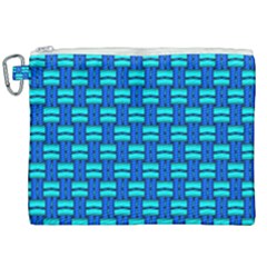 Pattern Graphic Background Image Blue Canvas Cosmetic Bag (xxl) by Bajindul