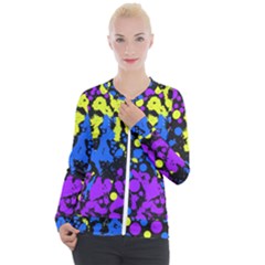 Painted Design 5 Casual Zip Up Jacket