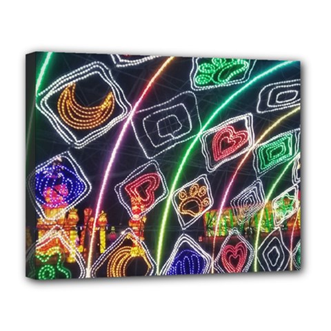 Dragon Lights Canvas 14  X 11  (stretched)