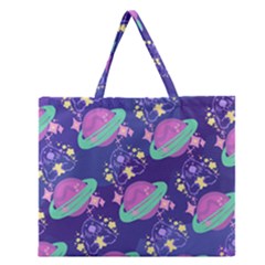Sparkly Otterspace 2019 Wallpaper Zipper Large Tote Bag by sparklyotterspace