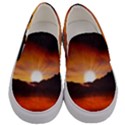 Sunset Sun Light Landscape Men s Canvas Slip Ons View1