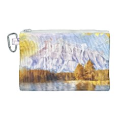 Painting Paint Landscape Nature Canvas Cosmetic Bag (large) by Pakrebo