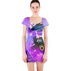 Ski Boot Ski Boots Skiing Activity Short Sleeve Bodycon Dress