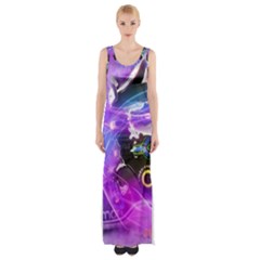 Ski Boot Ski Boots Skiing Activity Maxi Thigh Split Dress