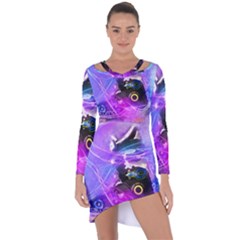 Ski Boot Ski Boots Skiing Activity Asymmetric Cut-Out Shift Dress