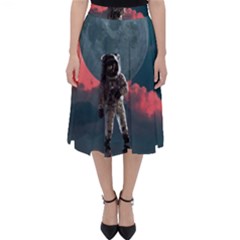 Astronaut Moon Space Planet Classic Midi Skirt by Pakrebo