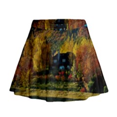 Outdoor Landscape Scenic View Mini Flare Skirt by Pakrebo