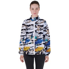 Art Fish Salmon Sydney Metal Women s High Neck Windbreaker by Pakrebo