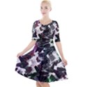 Abstract Background Science Fiction Quarter Sleeve A-Line Dress View1