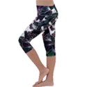 Abstract Background Science Fiction Kids  Lightweight Velour Capri Leggings  View2