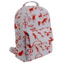 Petroglyph Art Symbols Art Rock Flap Pocket Backpack (Large) View2