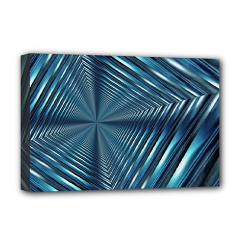 Form Pattern Tunnel Design Deluxe Canvas 18  X 12  (stretched) by Pakrebo