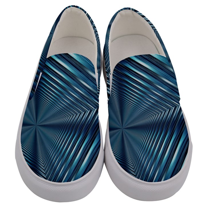 Form Pattern Tunnel Design Men s Canvas Slip Ons