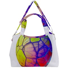 Isolated Transparent Sphere Double Compartment Shoulder Bag by Pakrebo