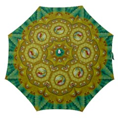 Mandala In Peace And Feathers Straight Umbrellas