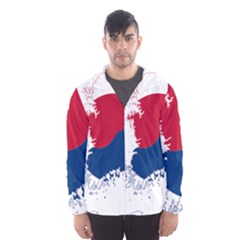 Flag Map Of South Korea Men s Hooded Windbreaker