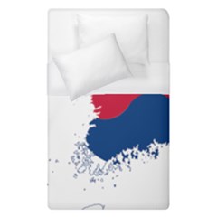 Flag Map Of South Korea Duvet Cover (single Size) by abbeyz71