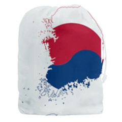 Flag Map Of South Korea Drawstring Pouch (xxxl) by abbeyz71