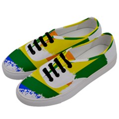 Lgbt Flag Map Of South Korea Men s Classic Low Top Sneakers by abbeyz71