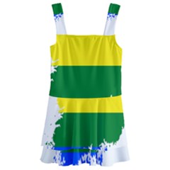 Lgbt Flag Map Of South Korea Kids  Layered Skirt Swimsuit by abbeyz71