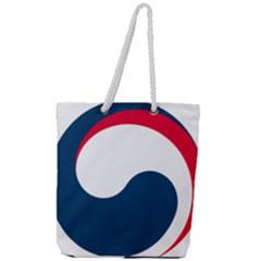 Government Emblem Of Government Of Republic Of Korea Full Print Rope Handle Tote (large) by abbeyz71