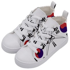 Emblem Of Provisional Government Of Republic Of Korea, 1919-1948 Kids  Mid-top Canvas Sneakers by abbeyz71