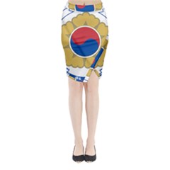 Emblem Of South Korea  Midi Wrap Pencil Skirt by abbeyz71