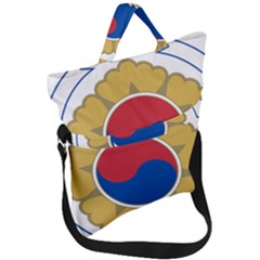 Emblem Of South Korea  Fold Over Handle Tote Bag by abbeyz71