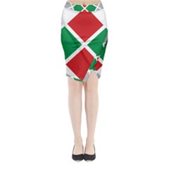 Logo Of United Patriots Electoral Alliance In Bulgaria Midi Wrap Pencil Skirt by abbeyz71