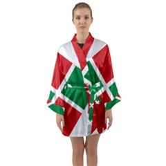 Logo Of United Patriots Electoral Alliance In Bulgaria Long Sleeve Kimono Robe by abbeyz71