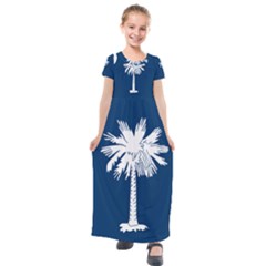 South Carolina State Flag Kids  Short Sleeve Maxi Dress by abbeyz71