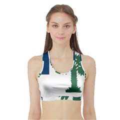 First Proposed South Carolina Flag Sports Bra With Border by abbeyz71